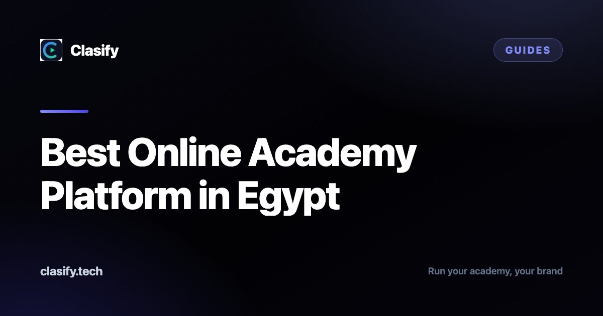 Best Online Academy Platform in Egypt