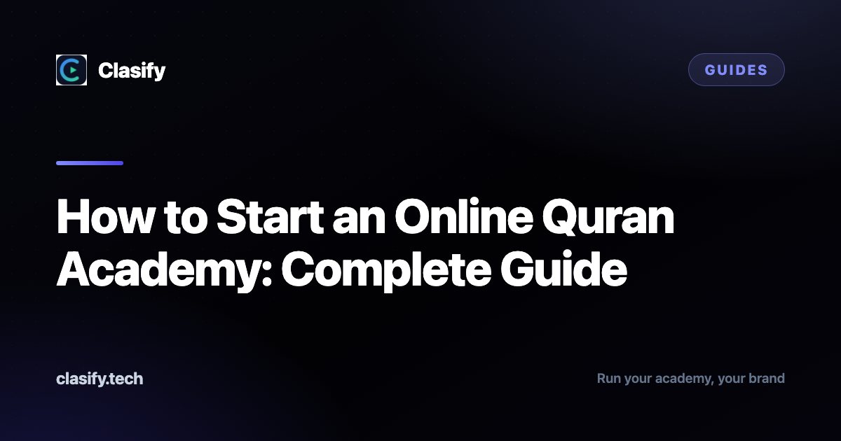 How to Start an Online Quran Academy: Complete Guide
